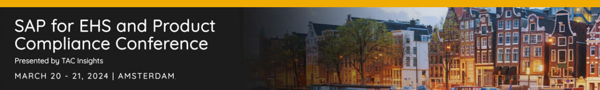 SAP for EHS and Product Compliance Conference 2024